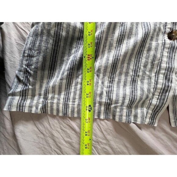 Time And Tru Buttom Down Shirt Dress Linen Blend Beachy Resort Boho Lagenlook - Picture 6 of 9